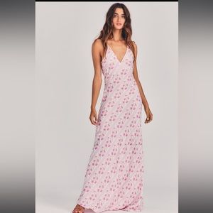 LOVESHACKFANCY ILIANA SLIP MAXI DRESS